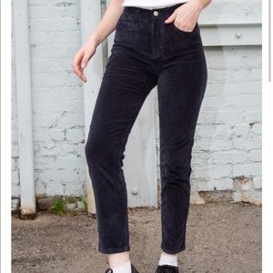 NWOT brandy Melville black corduroy pants